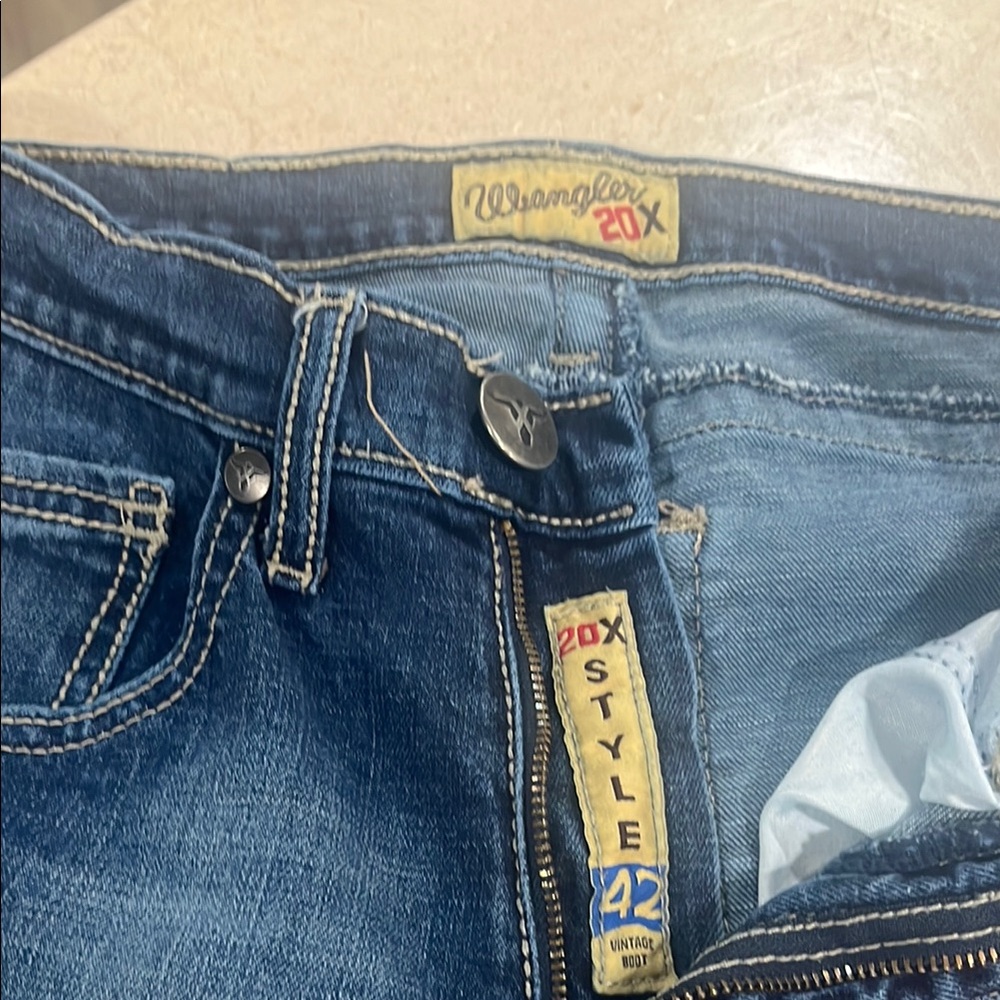 Wrangler Blue Bootcut Jeans Classic Style